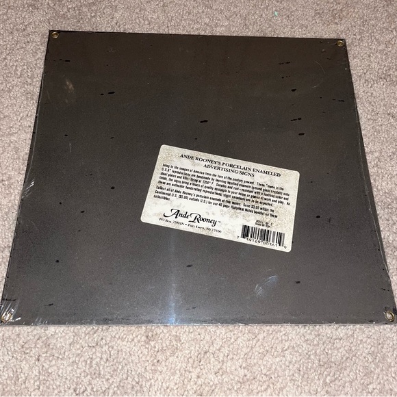 Ande Rooney Route 66 Porcelain Enameled Metal Advertising Sign 11" x 12", Sealed - Picture 6 of 6